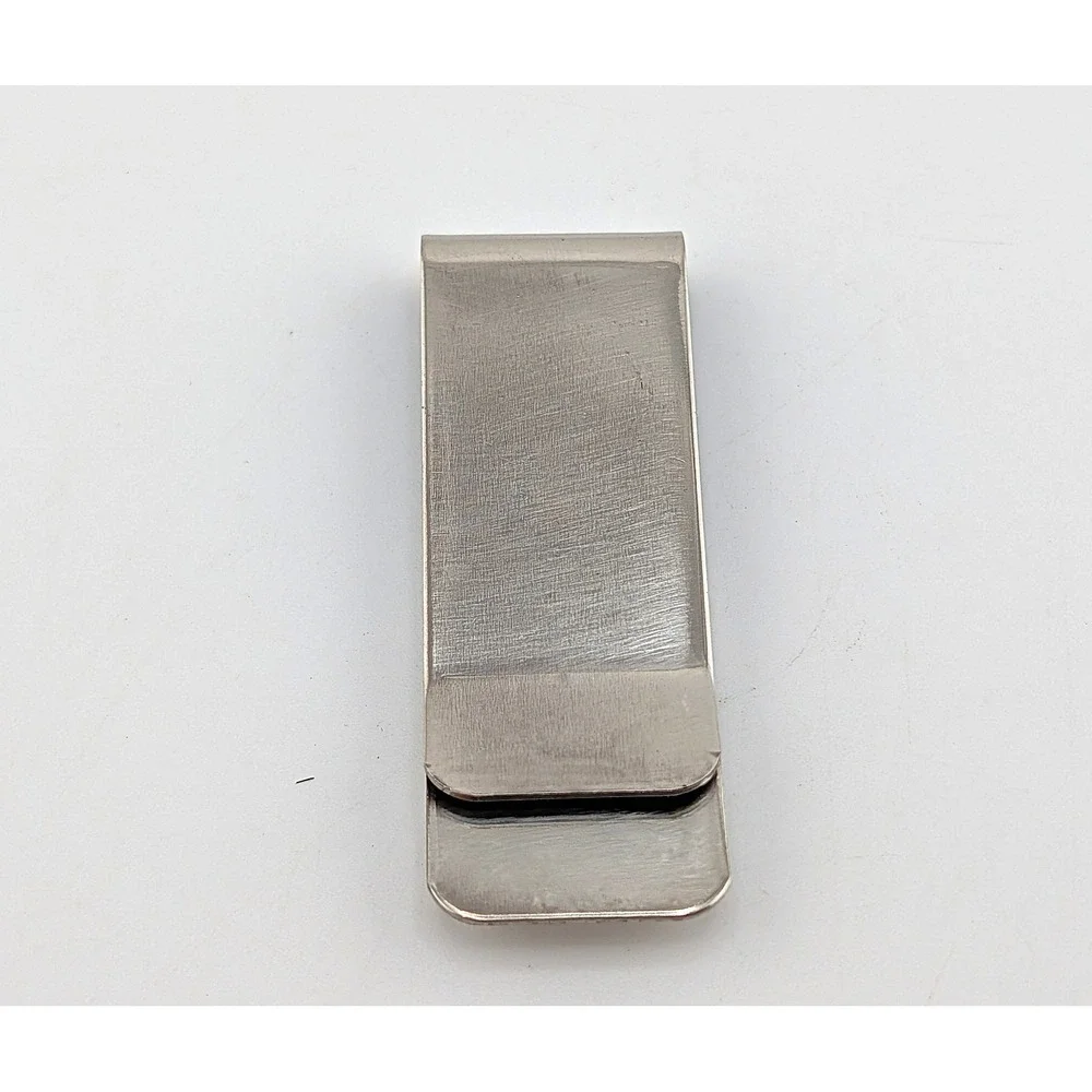 Handmade Sterling Silver Money Clip Original Navajo American Men's Acces ***